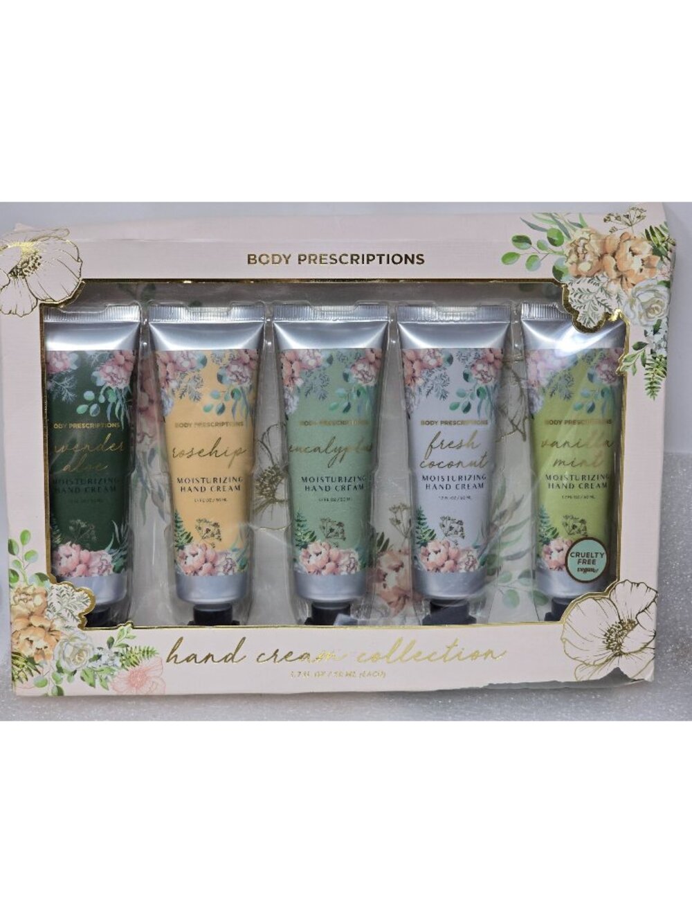Body Prescriptions Hand Cream Collection Gift Set Lavender Rosehip Eucalyptus